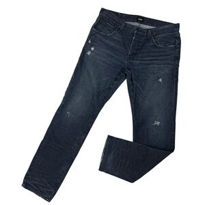 Hudson Blake Slim Straight Jeans Men’s Size 36X32 Distressed denim